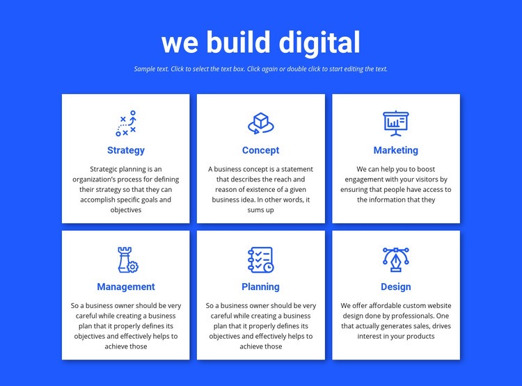 We build digital projects Homepage Design