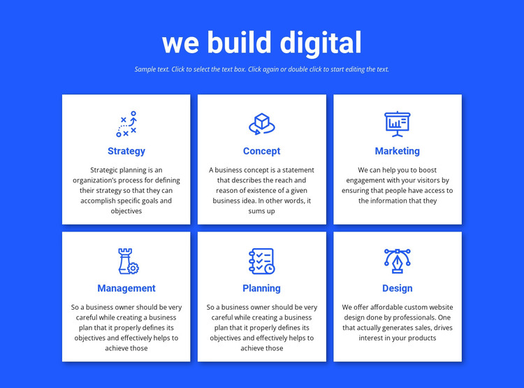 We build digital projects HTML Template
