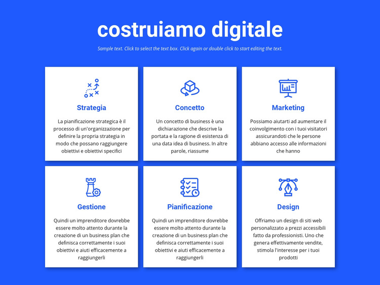 Realizziamo progetti digitali Modello di sito Web