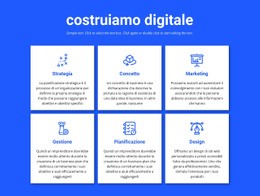 Pagina Di Destinazione Del Prodotto Per Realizziamo Progetti Digitali