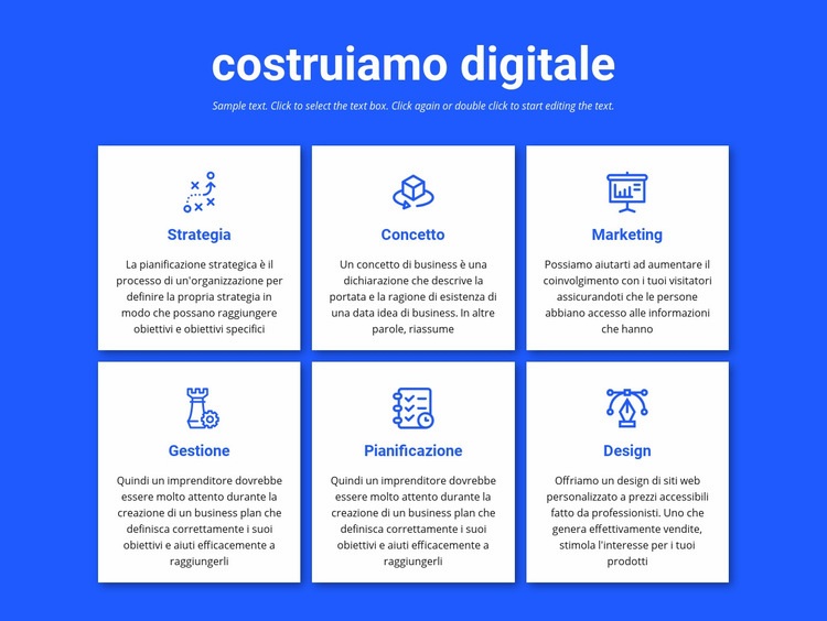 Realizziamo progetti digitali Pagina di destinazione