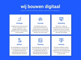 We Bouwen Digitale Projecten - Creatieve, Multifunctionele Sjabloon Van Één Pagina