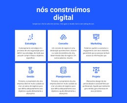 Construímos Projetos Digitais - Página De Destino Gratuita, Modelo HTML5