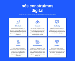 Modelo De Plataforma De Lançamento Para Construímos Projetos Digitais