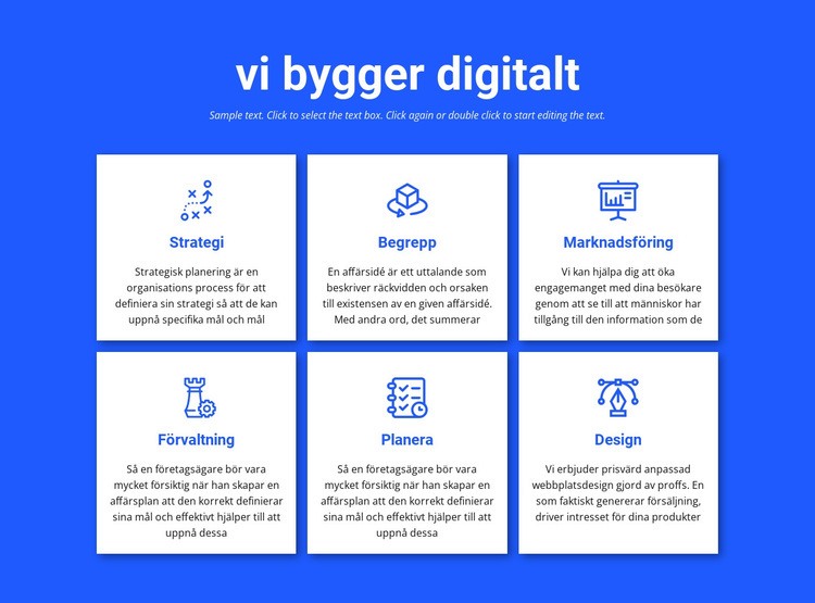 Vi bygger digitala projekt WordPress -tema