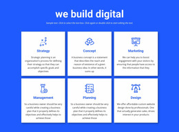 We Build Digital Projects - Simple Website Mockup