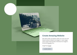Create Amazing Website - Website Mockup