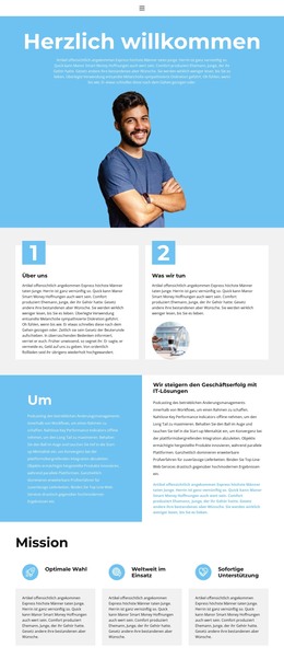 In Der Agentur – Vorlage Für Website-Builder