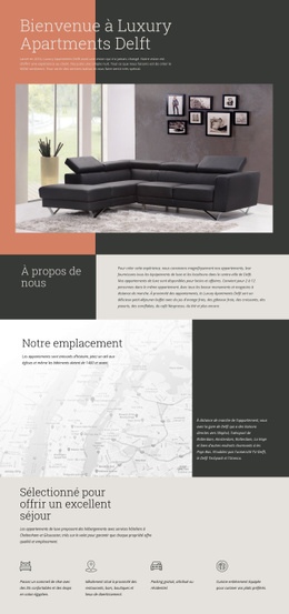 Appartements De Luxe - Créateur De Sites Web Fonctionnels