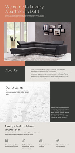 Luxury Apartments - HTML Landing Page