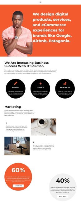 Design From The Start One Page Template