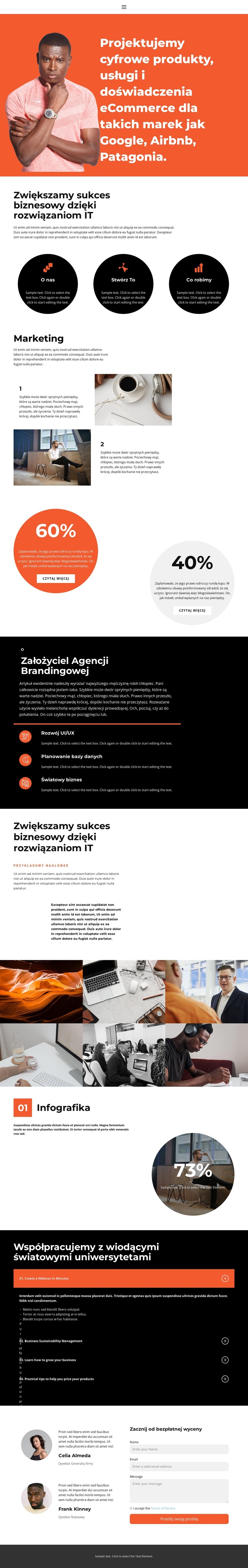 Projekt od początku Szablon HTML