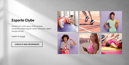 Layout Do Site Para Associação De Clube Desportivo