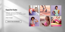 Página De Destino Impressionante Para Associação De Clube Desportivo
