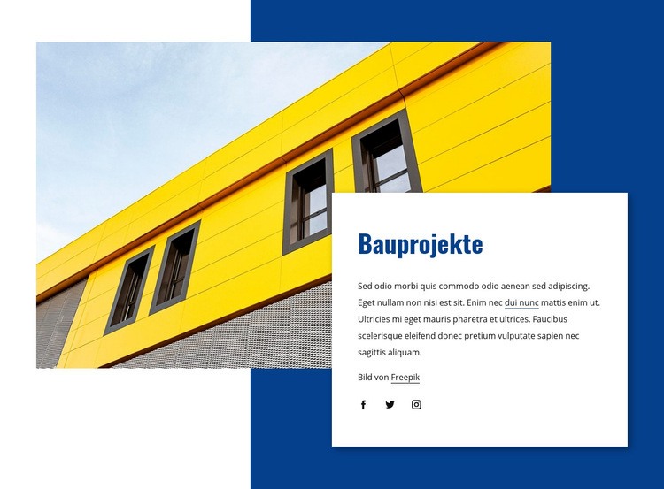 Große komplexe Bauprojekte Website-Modell