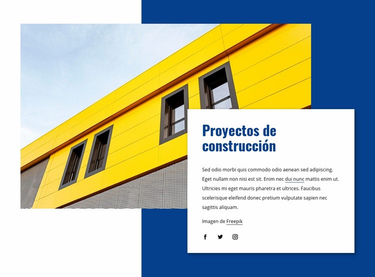 Grandes proyectos de construcción complejos Creador de sitios web HTML