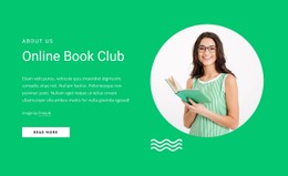 Online Book Club Free CSS Website