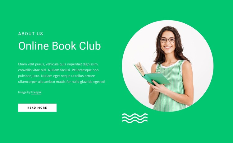 Online book club CSS Template