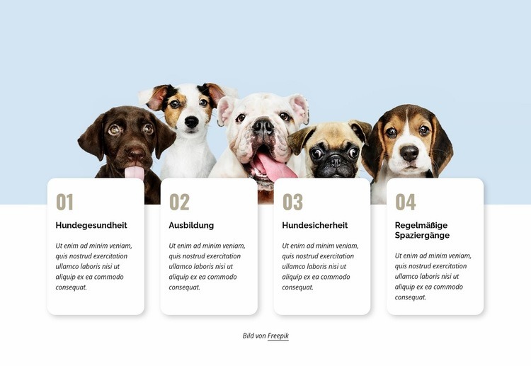 Der ultimative Haustierführer HTML5-Vorlage