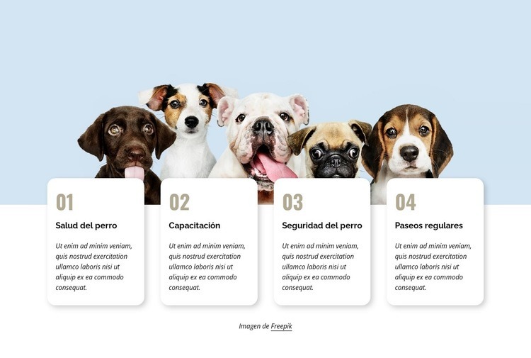 La guía definitiva para mascotas Plantillas de creación de sitios web