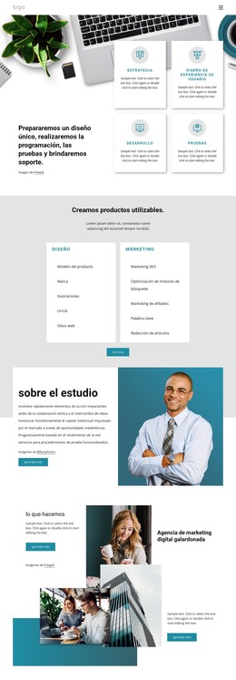 Plantilla De Diseño Para Un Estudio De Diseño Multidisciplinar