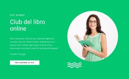 Club Del Libro Online Modello Di Sito Web CSS Gratuito