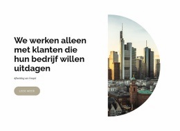 Ontwikkelingsadviesbureau - Persoonlijk Websitesjabloon