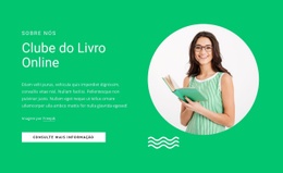 Clube Do Livro Online - Construtor De Sites De Arrastar E Soltar