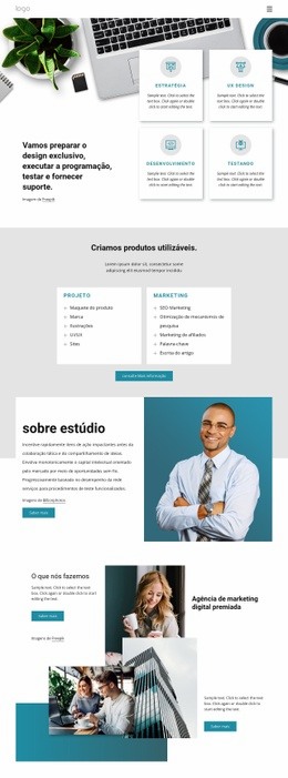 Um Estúdio De Design Multidisciplinar - Create HTML Page Online