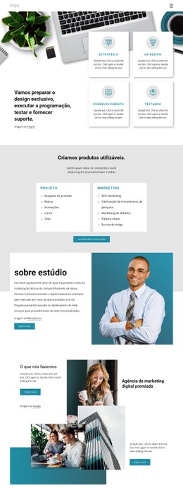 Design De Site Para Um Estúdio De Design Multidisciplinar