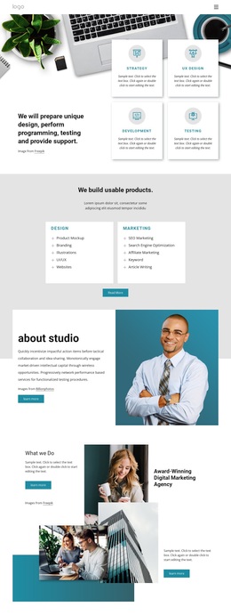 A Multidisciplinary Design Studio - Templates Website Design