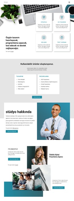 Çok Disiplinli Bir Tasarım Stüdyosu Için Web Sitesi Tasarımı