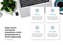 Programlama Ve Test Etme HTML CSS Web Sitesi Şablonu