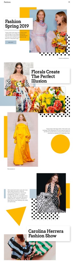 Free CSS For Fashion Spring Collection