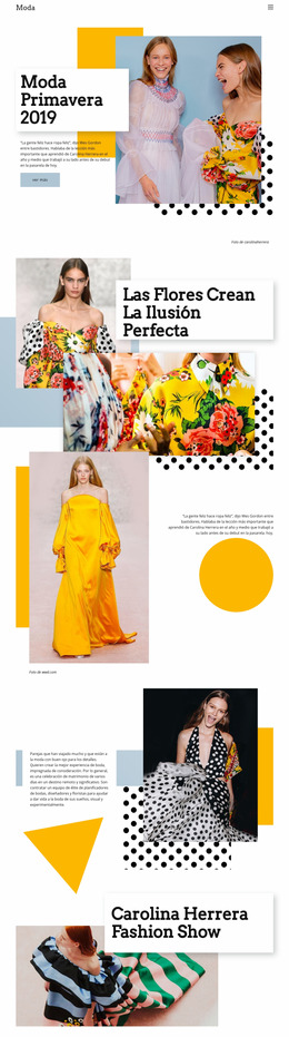 Plantilla Joomla Para Colección Fashion Spring