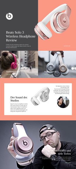 Beats Wireless - Einfache HTML-Vorlage