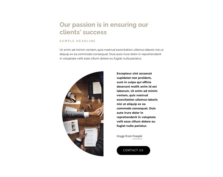We have helped our clients become successful One Page Template