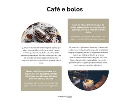 Café E Bolos Modelo CSS Gratuito