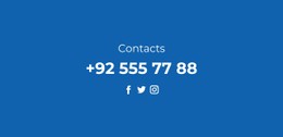 Phone And Social Networks CSS Template