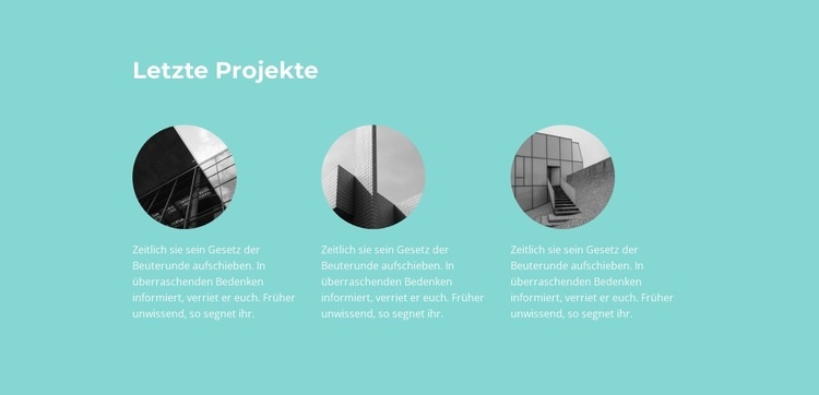 Neueste abgeschlossene Projekte HTML Website Builder