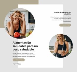 Alimentación Saludable Para Un Peso Saludable - Creador De Sitios Web