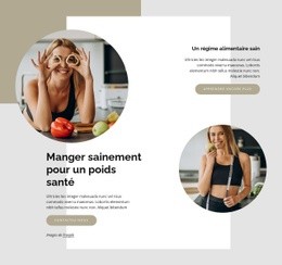 Une Alimentation Saine Pour Un Poids Santé - HTML Page Creator