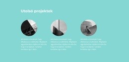 Legutóbb Befejezett Projektek - HTML Oldalsablon