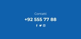 Il Miglior Modello HTML5 Per Telefono E Social Network