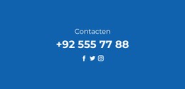 Telefoon En Sociale Netwerken CSS-Websitesjabloon