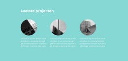 Laatste Afgeronde Projecten - Multifunctionele Website-Mockup