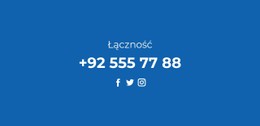 Telefony I Sieci Społecznościowe Szablon Witryny CSS