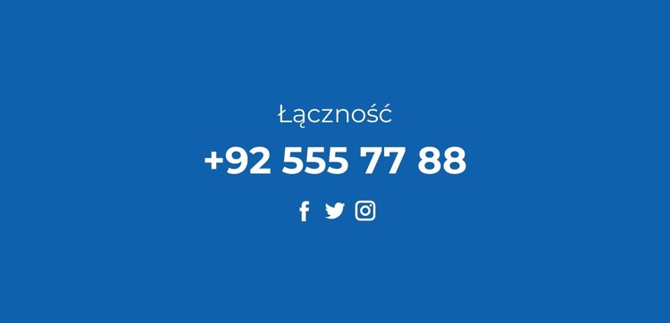 Telefony i sieci społecznościowe Szablon HTML