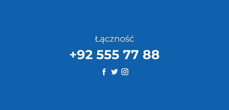 Telefony i sieci społecznościowe Szablon HTML5