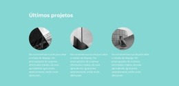 Design De Site Premium Para Últimos Projetos Concluídos